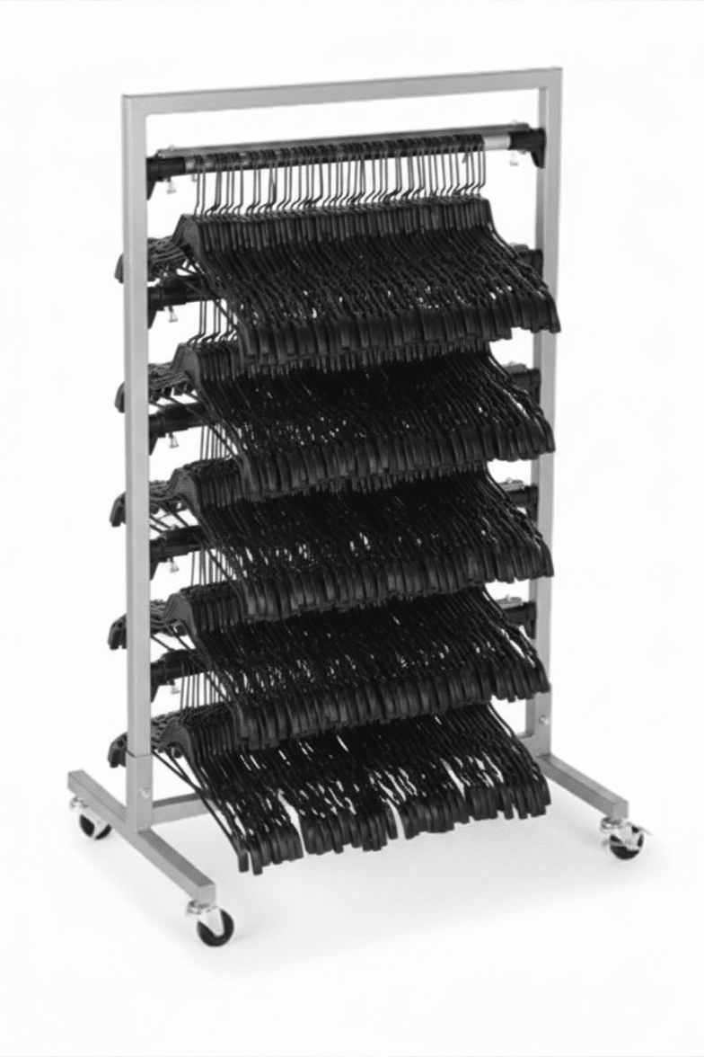 Hanger Management Rack 5 Hanger Bar Mobile Collection Rack for Hanger Management - Freedom ...