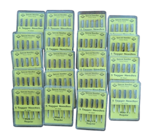 All Steel Swiss Made Tagger Needles Lot of 19 Packs